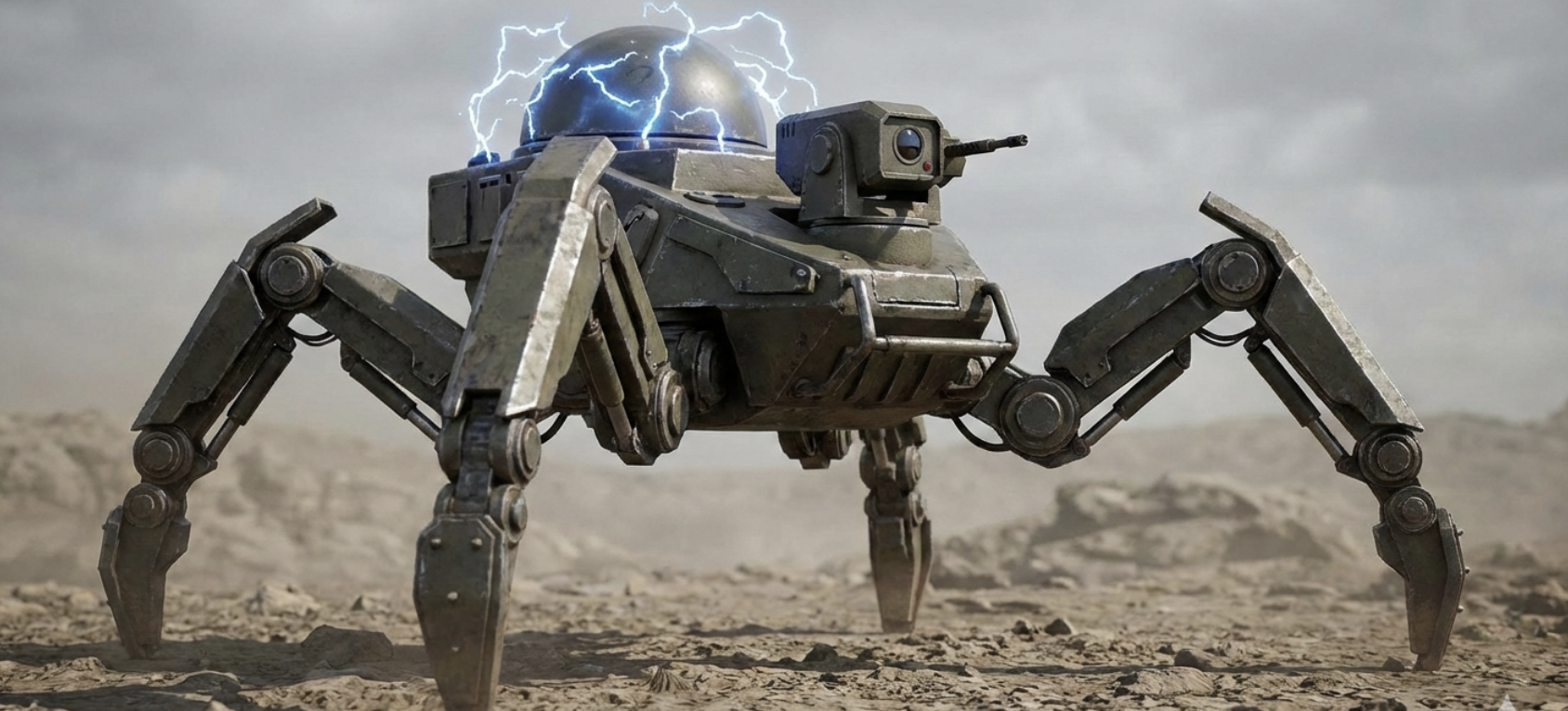 Combat Spider Bot - A multi legged robot that can be used in all the Industries by Sinan